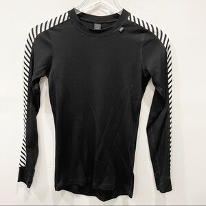 Helly Hansen Ladies Dry Original Base Layer Long Sleeve Top Black Water Sports